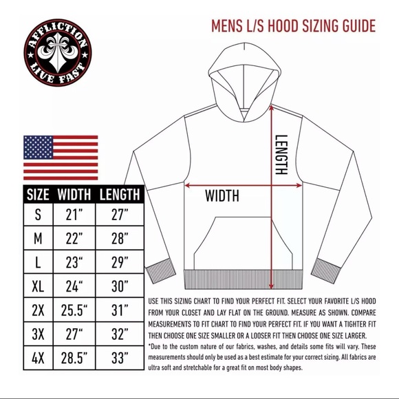 Xtreme Couture by Affliction Men's Hoodie Persimmon Heavyweight Hood Biker - Picture 8 of 8